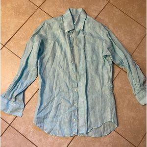 HOLLAND AND SHERRY LINEN SHIRT